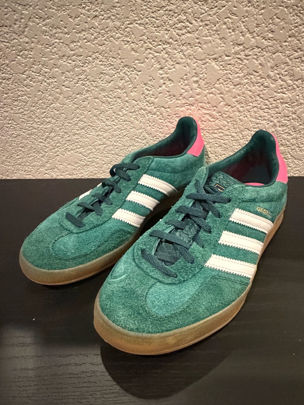 Adidas Collegiate Green Lucid Pink Gazelle Indoor - image 7